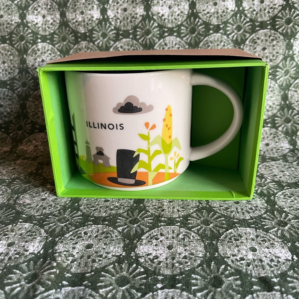 New Starbucks Coffee You Are Here Collection Illinois Mug
